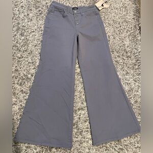 NYDJ Slate Blue Wide Leg Flare Jeans